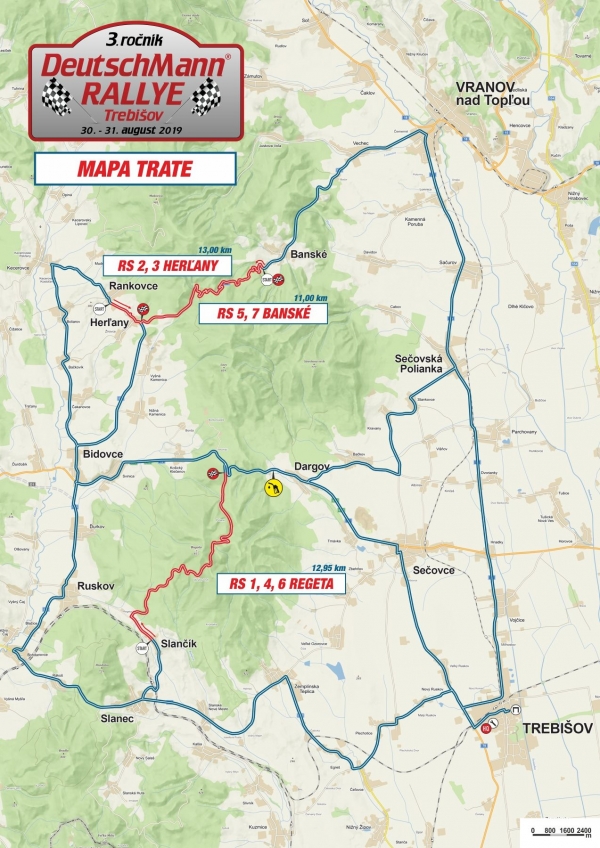 DeutschMann Rallye 2019 mapa trate