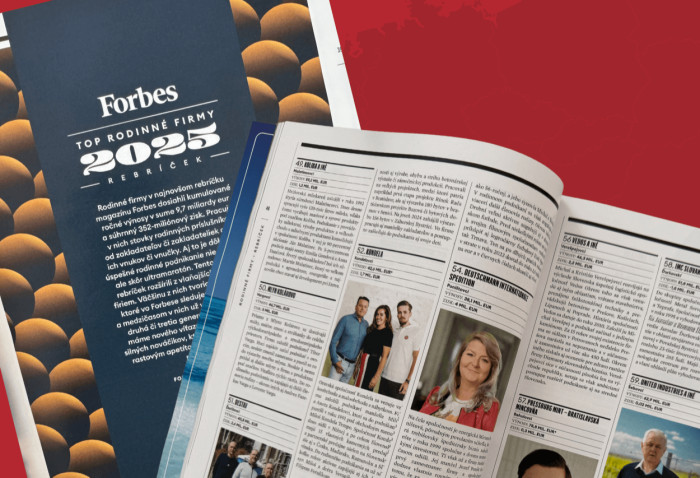 Forbes nás opäť zaradil medzi TOP rodinné firmy Slovenska